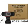 Webcam 1080p màu đen - kẹp có mic