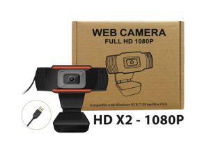 Webcam 1080p màu đen - kẹp có mic